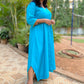 RimJhim - DRESS - BLUE - Soft Cotton