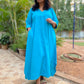 RimJhim - DRESS - BLUE - Soft Cotton