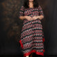 ANNA - Dress - BLACK IKKAT COTTON