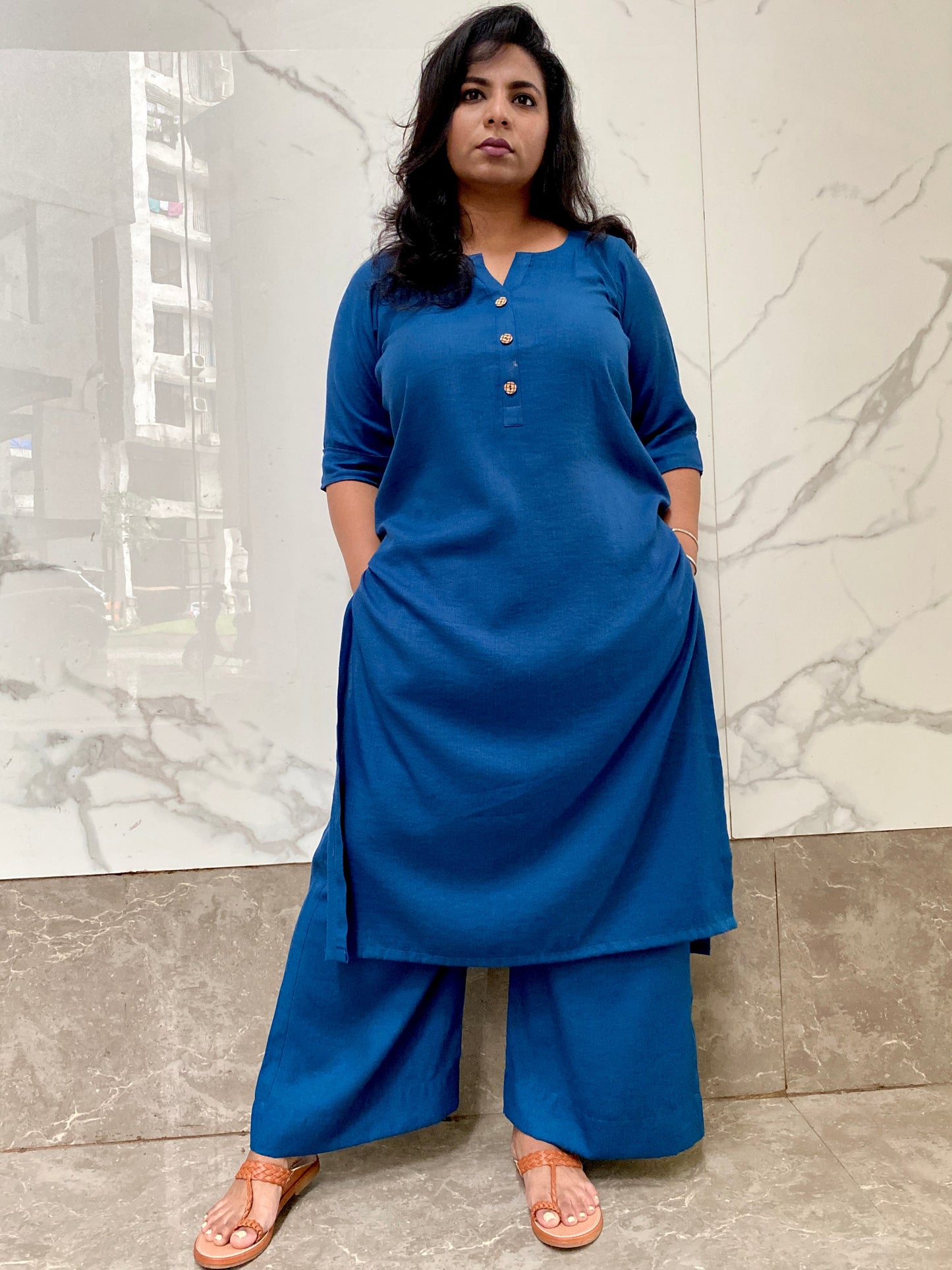 AMMU - ONLY KURTA - Midnight Blue