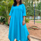 RimJhim - DRESS - BLUE - Soft Cotton