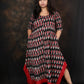 ANNA - Dress - BLACK IKKAT COTTON