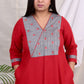 KHUSHI - 2pc set -  MAROON - Soft Cotton