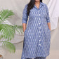 BOSSBABE coords - Blue IKKAT - HANDLOOM Cotton