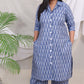 BOSSBABE coords - Blue IKKAT - HANDLOOM Cotton