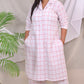 BOSSBABE coords - White Checks - HANDLOOM Cotton