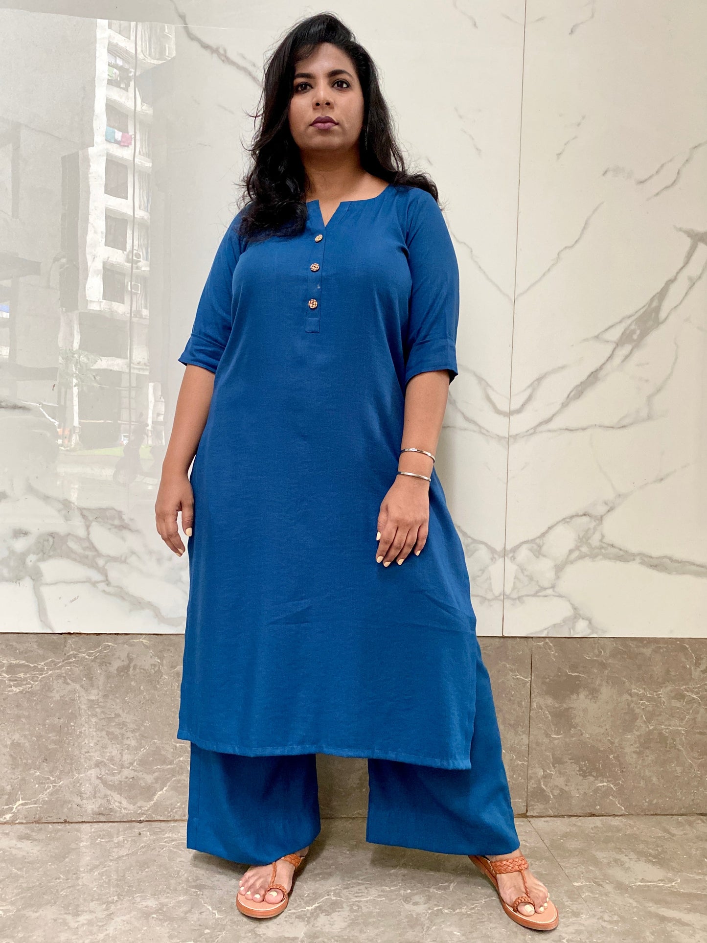 AMMU - ONLY KURTA - Midnight Blue