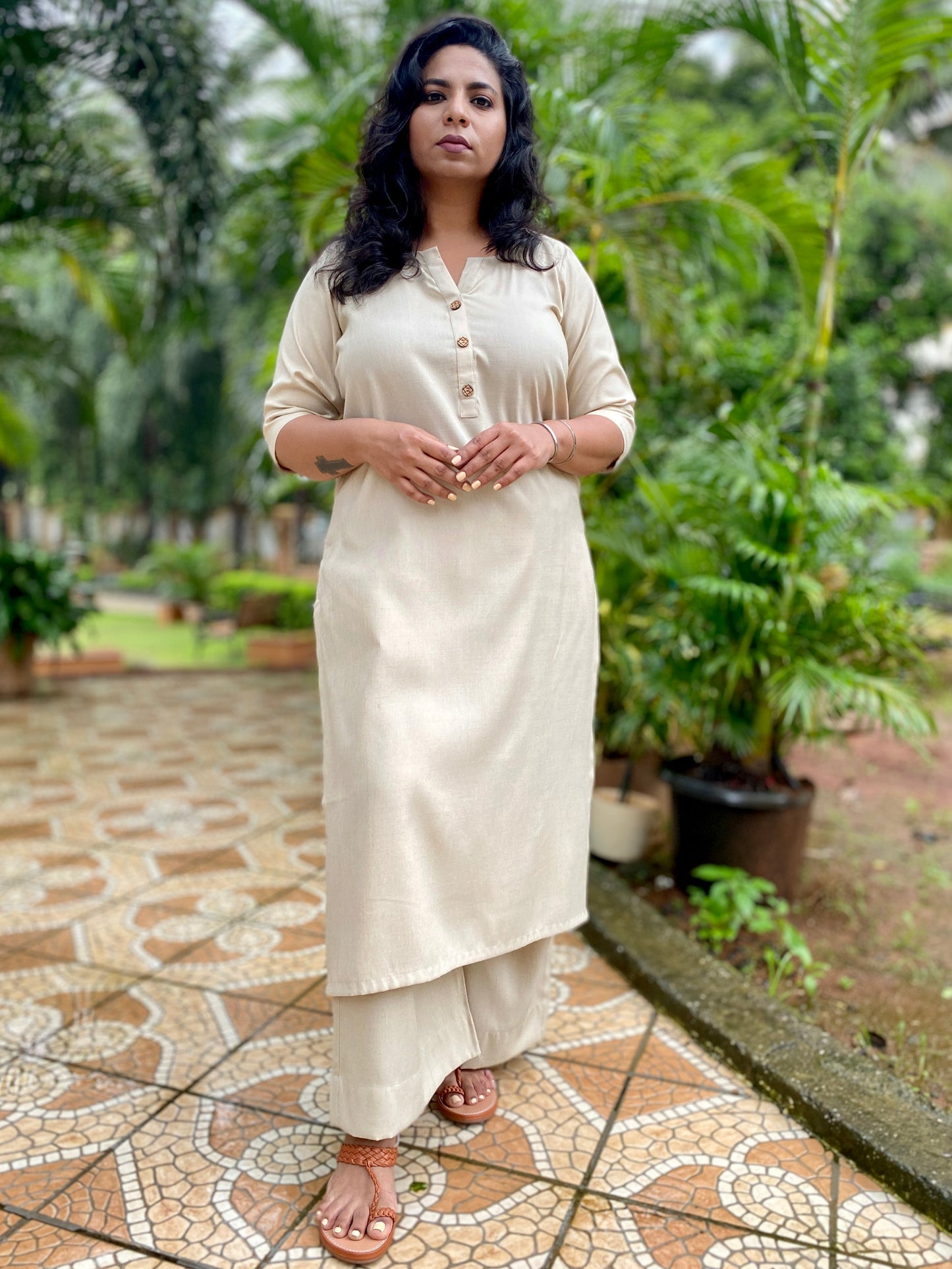 AMMU - ONLY KURTA - Beige