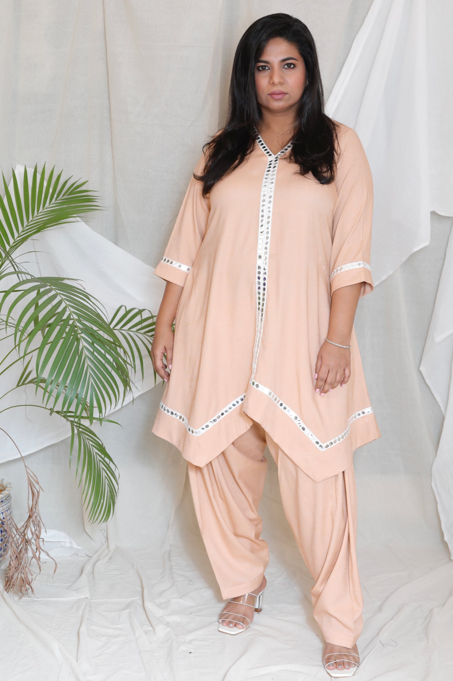 NORAH - CO ORDS - PASTEL PEACH - soft cotton