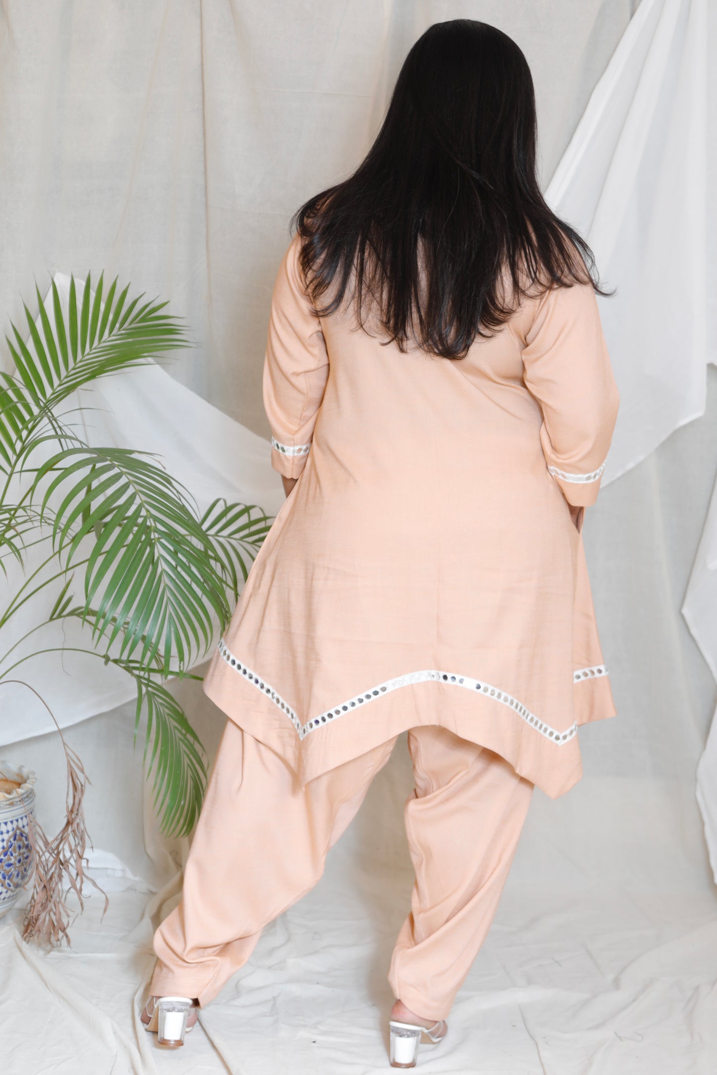 NORAH - CO ORDS - PASTEL PEACH - soft cotton