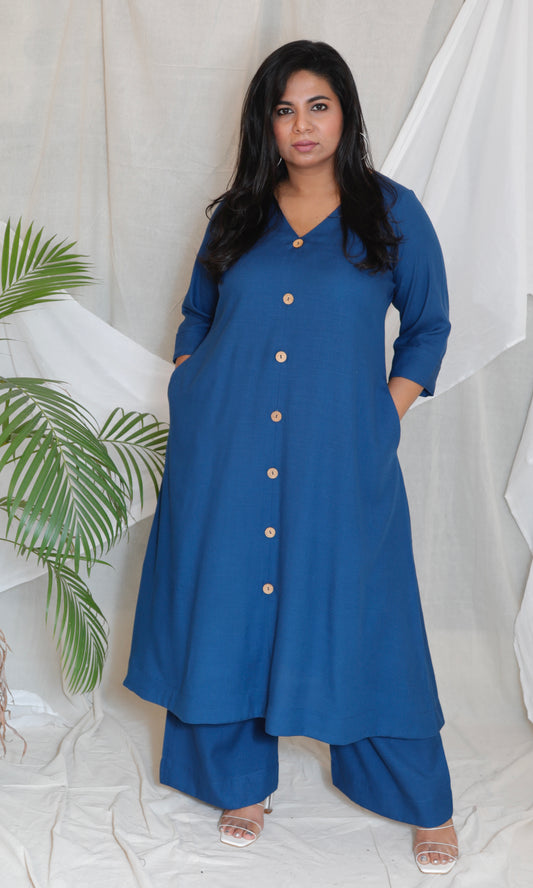 Meera - Co Ord set - MIDNIGHT BLUE - Soft Cotton