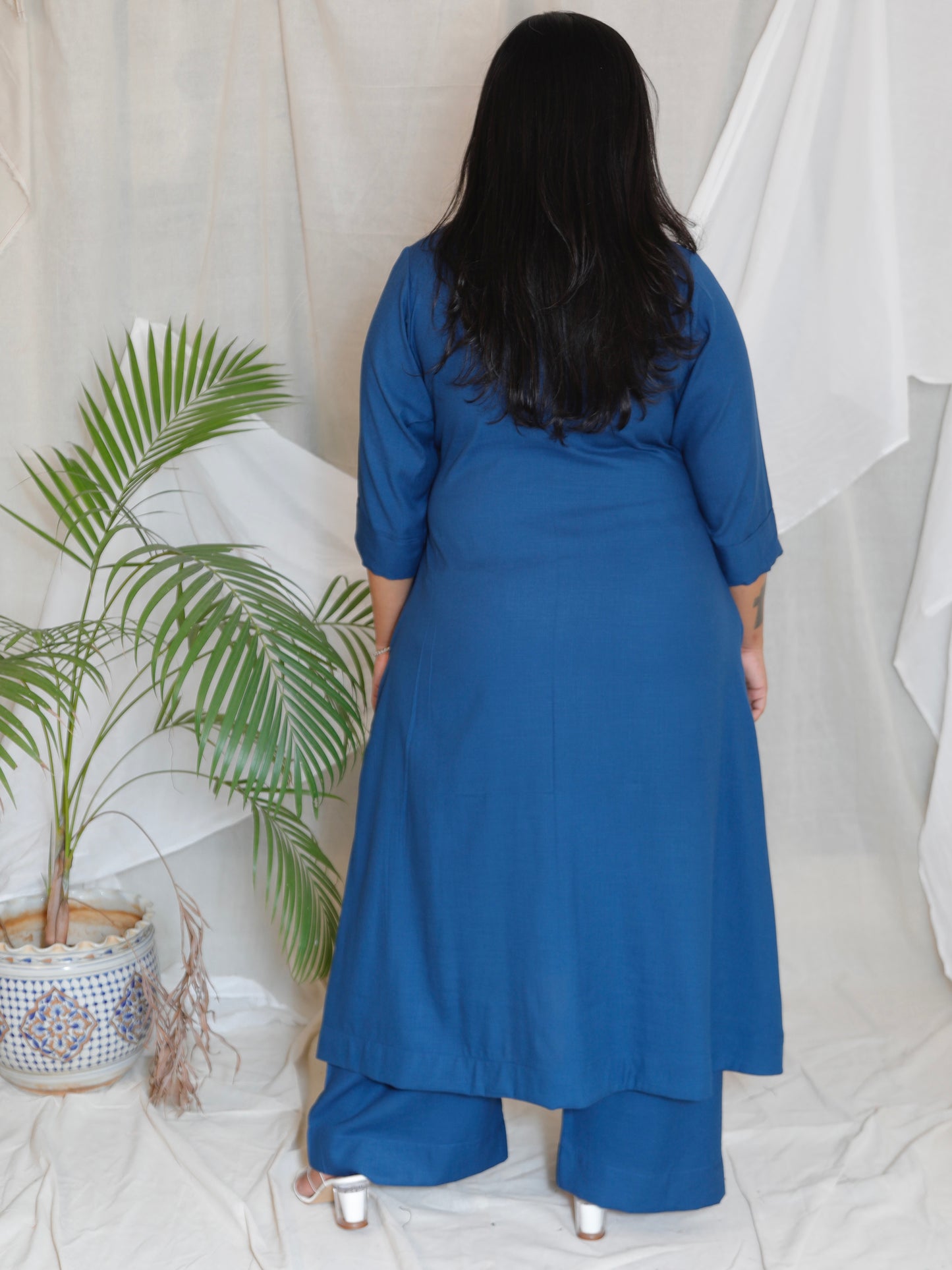 Meera - Co Ord set - MIDNIGHT BLUE - Soft Cotton