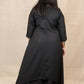 MAHIRA - Kurta & Skirt Set - BLACK ( soft cotton )