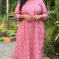 FIZA - Kurta & Pant set - Onion Pink - Cotton Dobby Weave