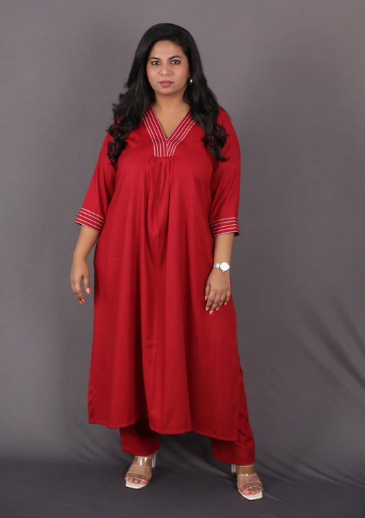 SUHANI - Full Set - soft cotton - Maroon