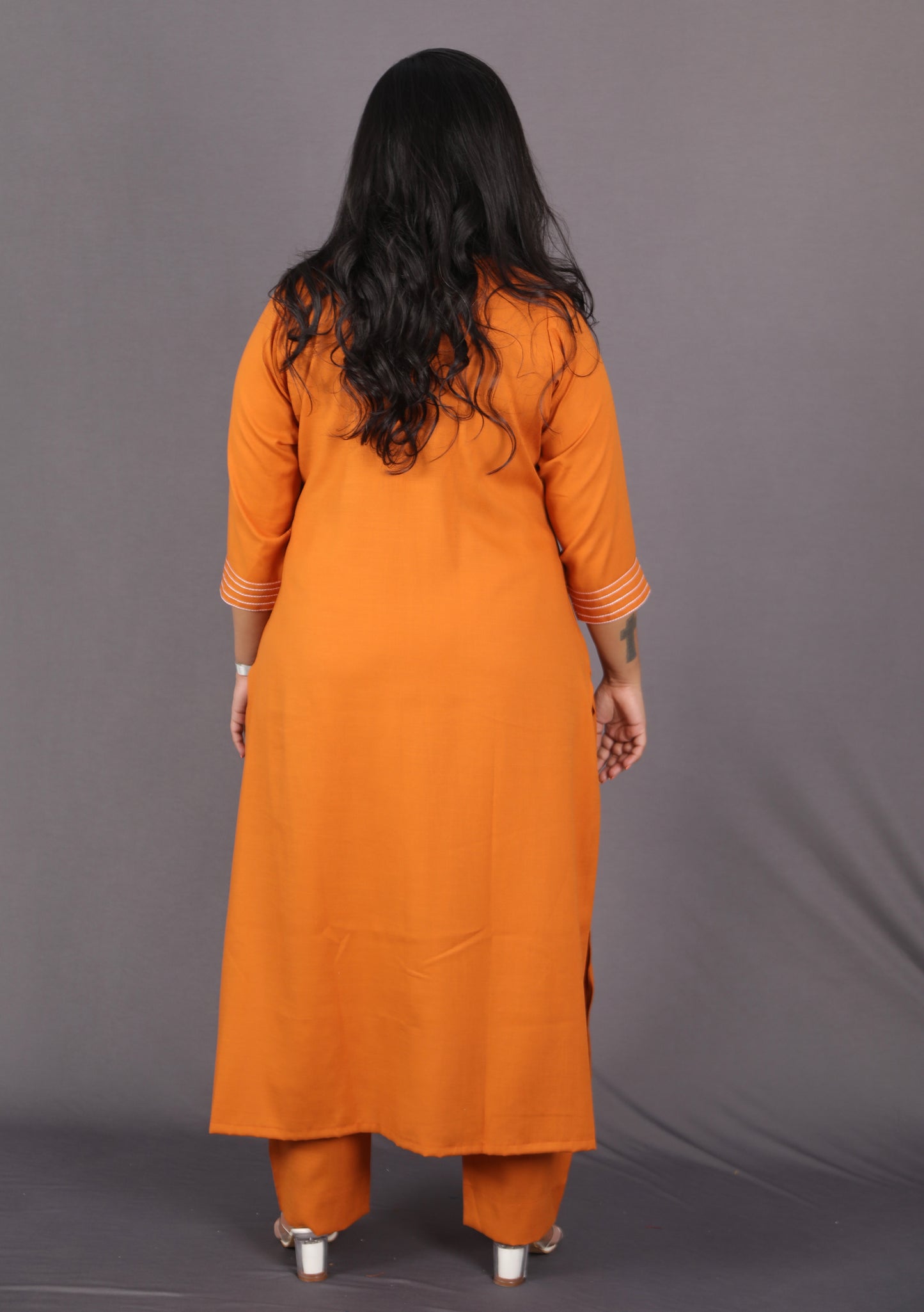 SUHANI - Full Set - soft cotton - Tangarine orange