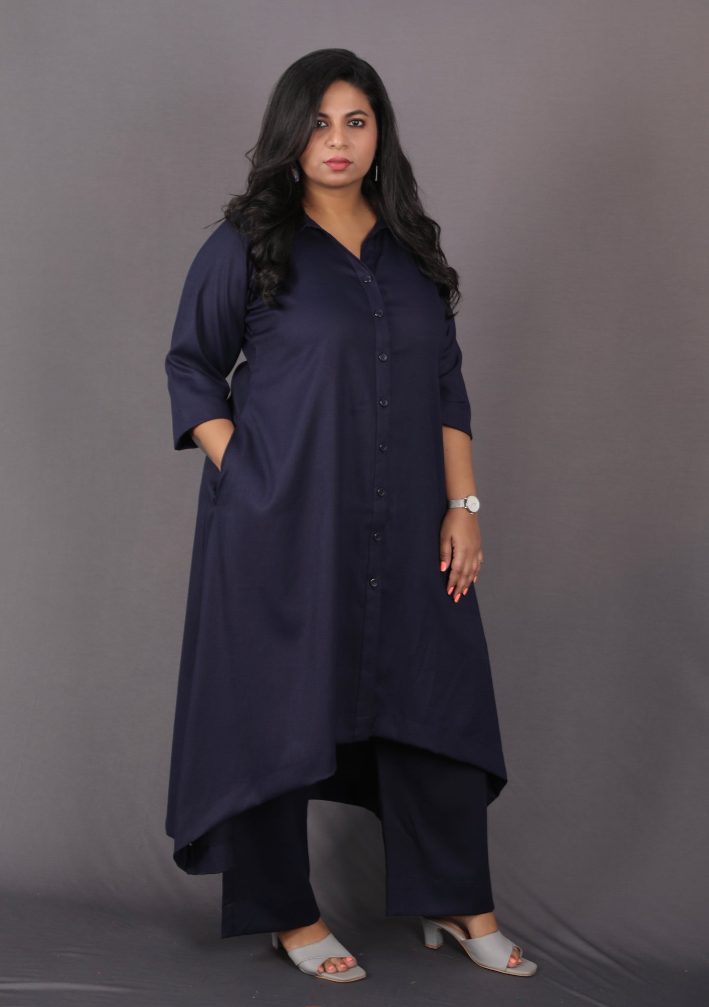 KASHISH - Full Set 2pc - Soft Cotton - NAVY BLUE