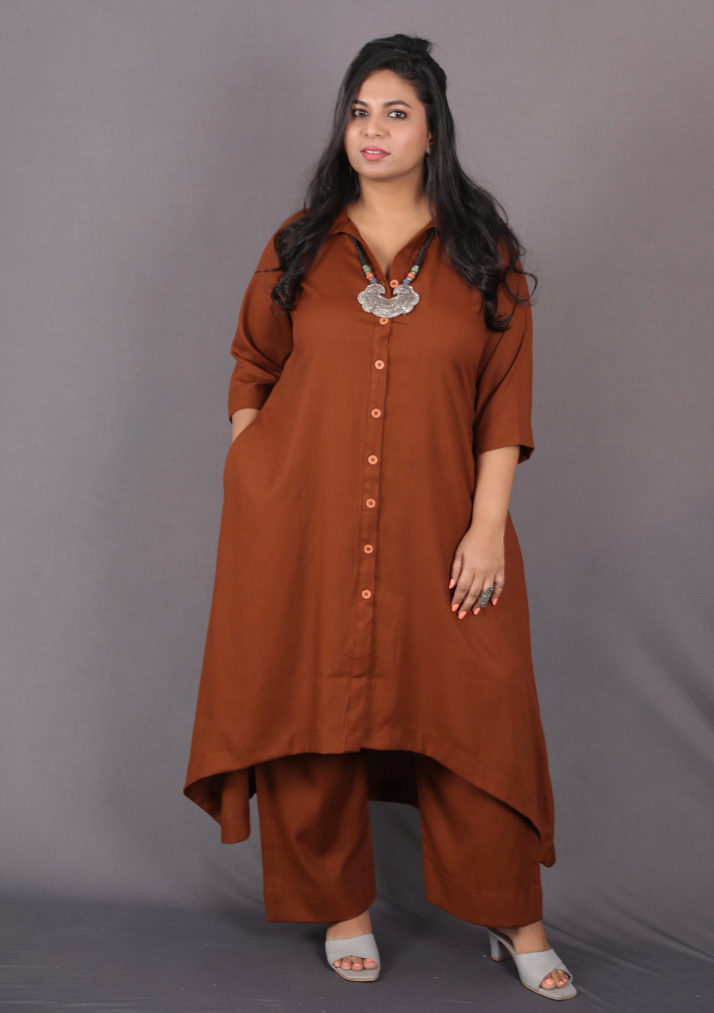 KASHISH - Full Set 2pc - Soft Cotton - BROWN