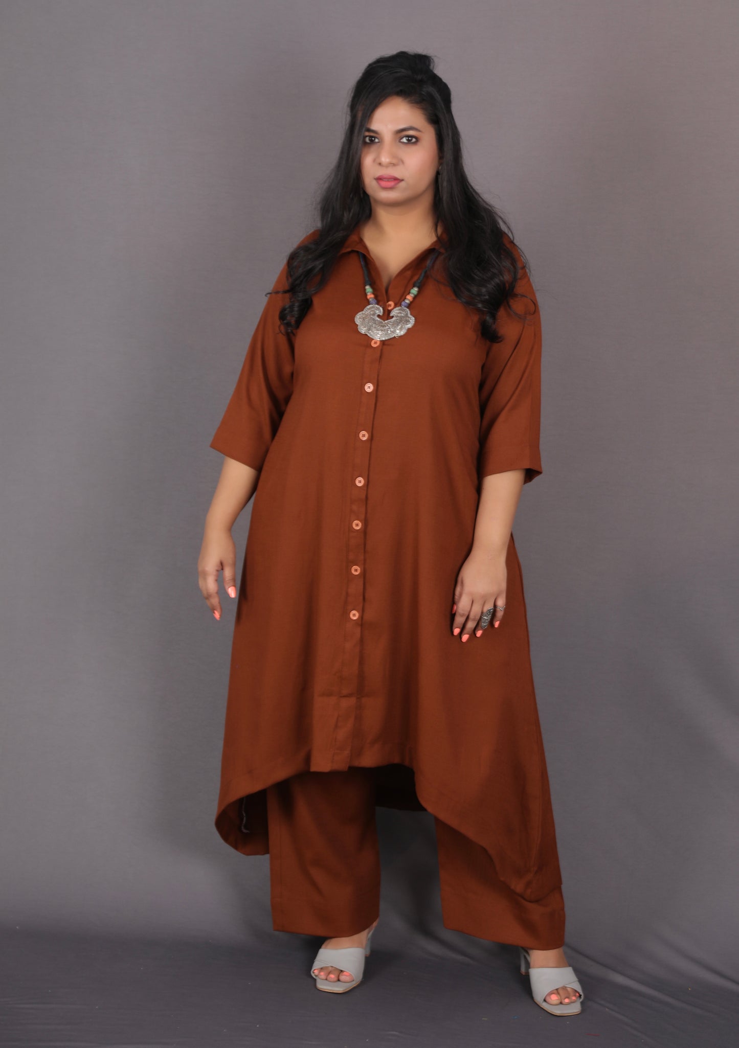 KASHISH - Full Set 2pc - Soft Cotton - BROWN