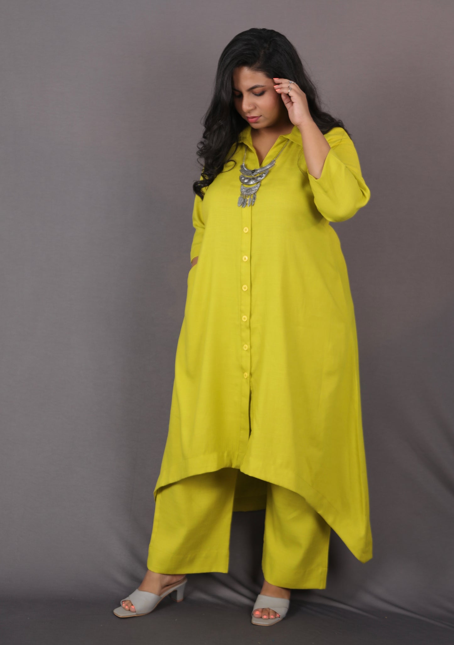 KASHISH - Full Set 2pc - Soft Cotton - LIME GREEN