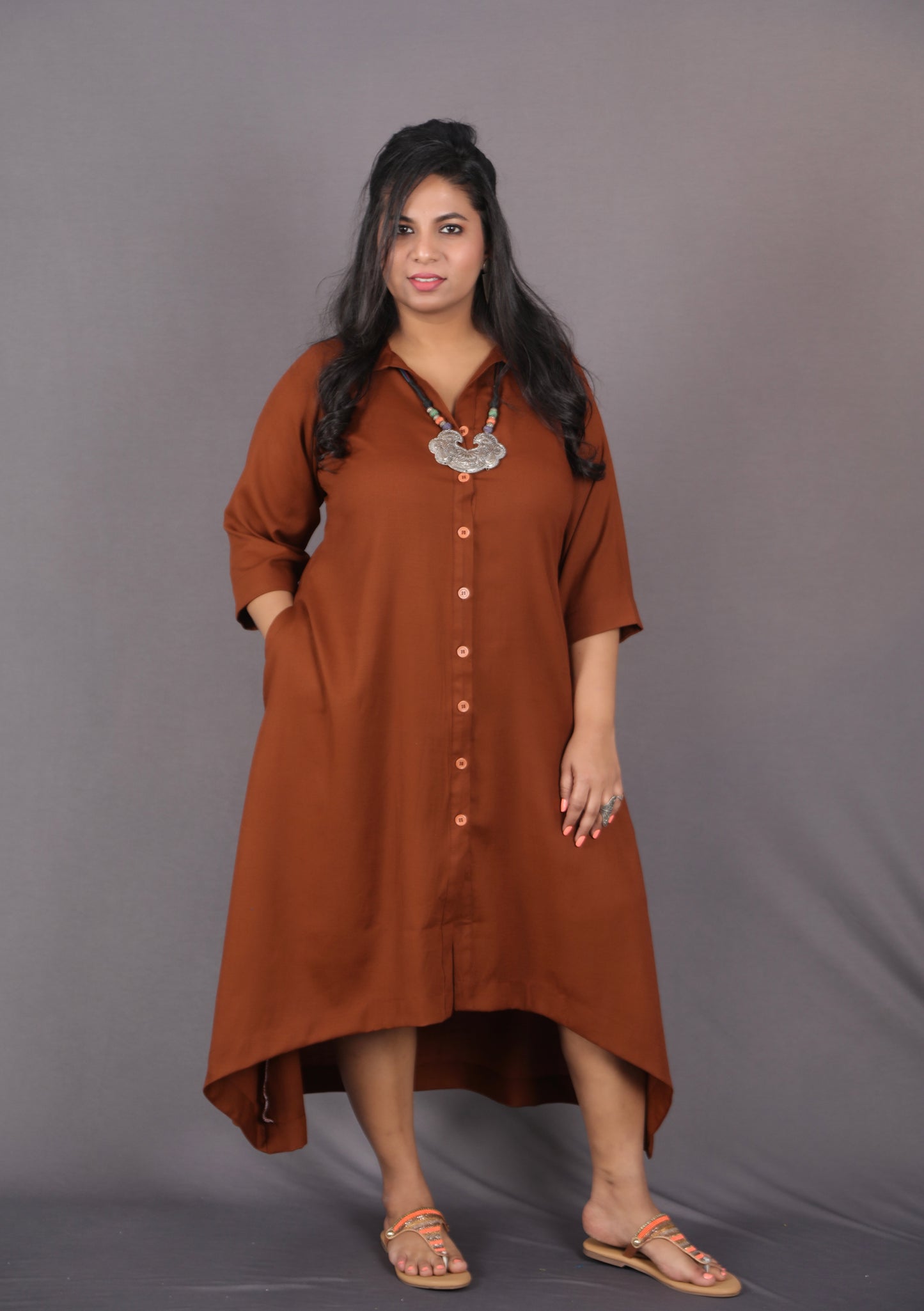 KASHISH - Full Set 2pc - Soft Cotton - BROWN