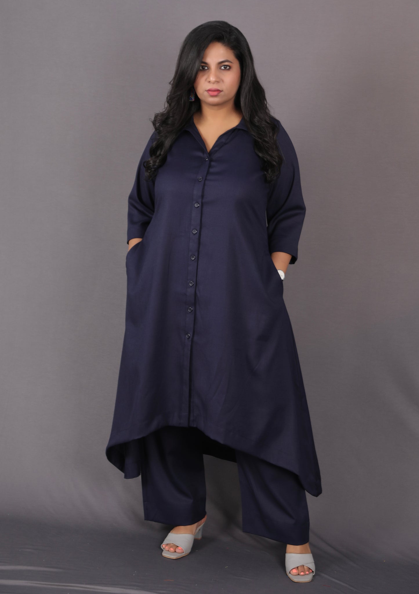 KASHISH - Full Set 2pc - Soft Cotton - NAVY BLUE