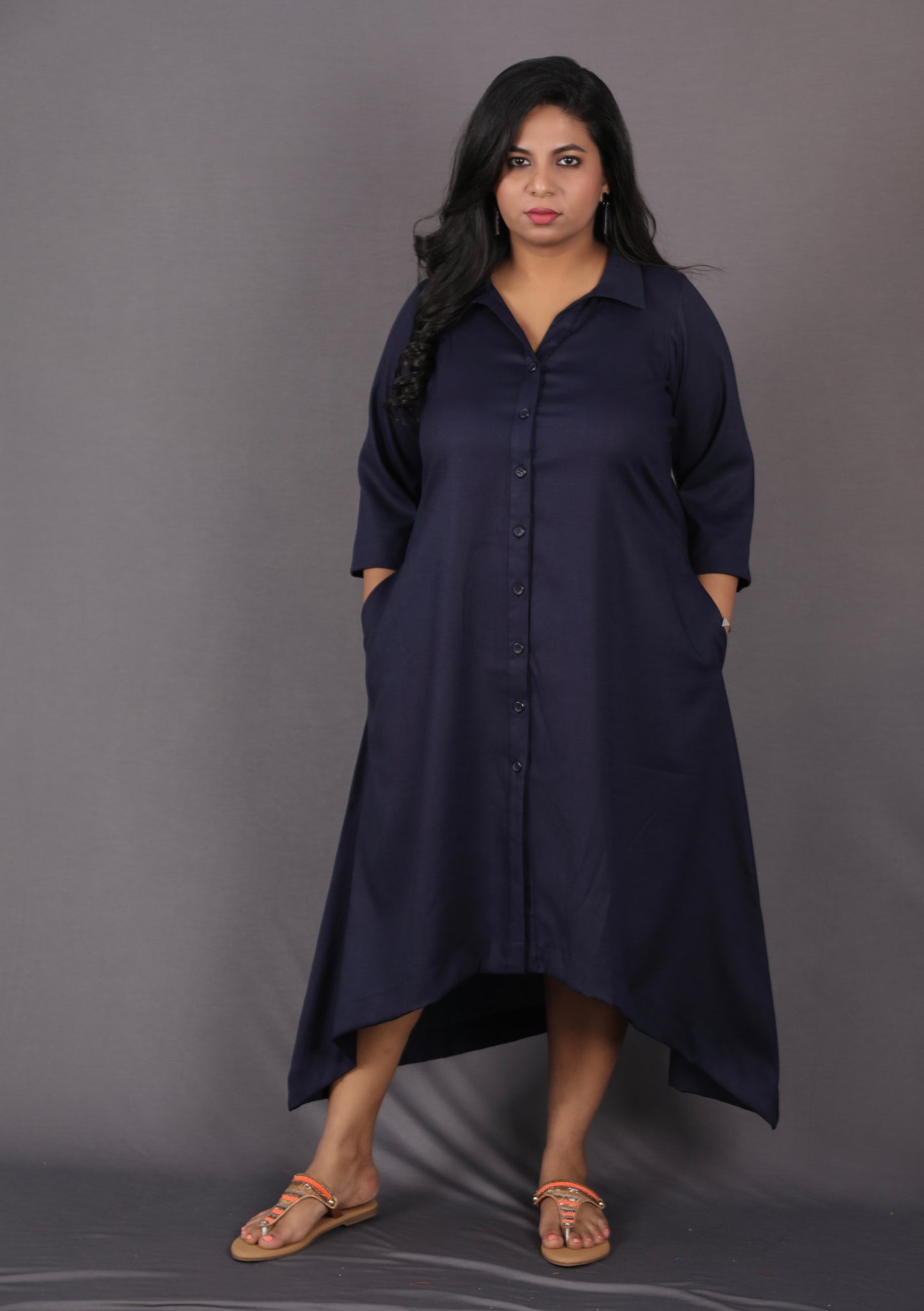 KASHISH - Full Set 2pc - Soft Cotton - NAVY BLUE