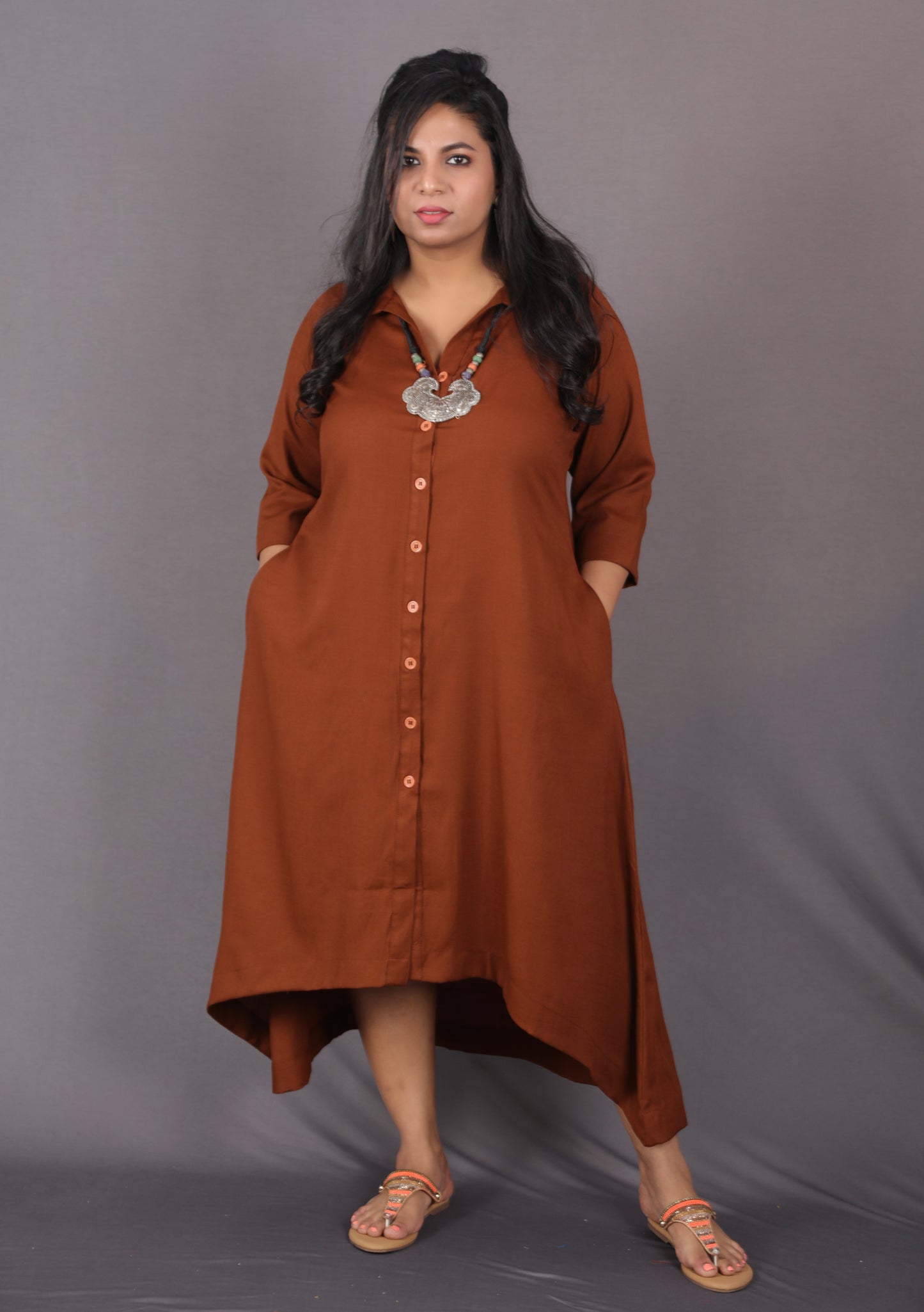 KASHISH - Full Set 2pc - Soft Cotton - BROWN