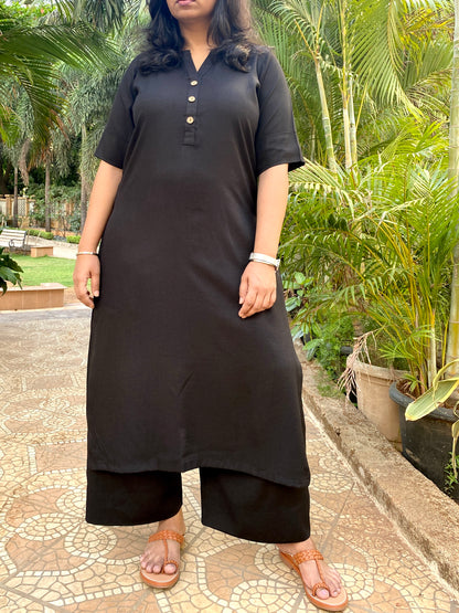 AMMU - ONLY KURTA  - BLACK