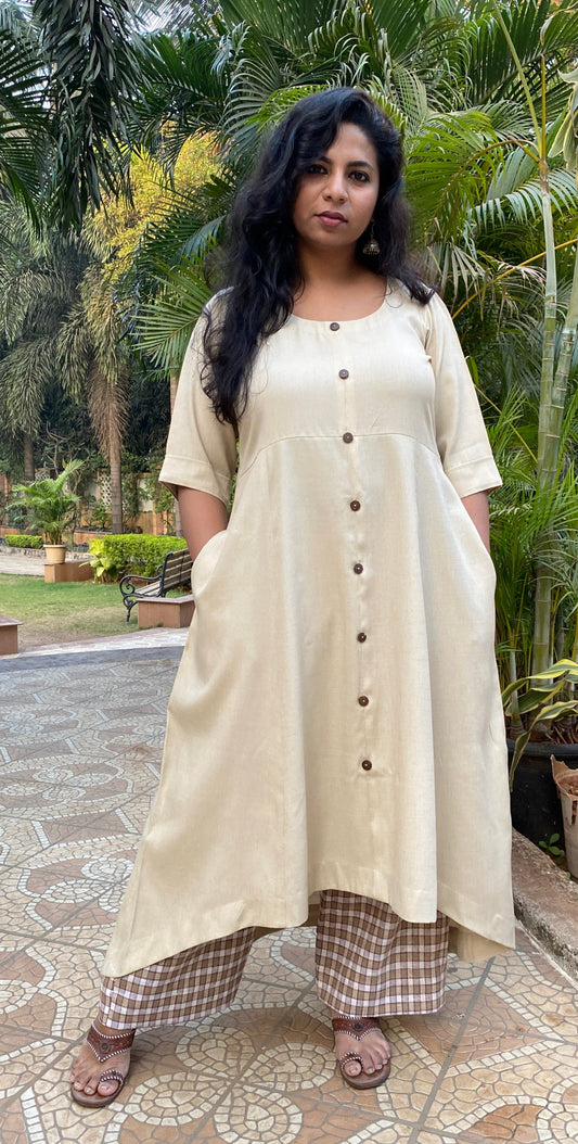 LEELA - ONLY KURTA - CREAM