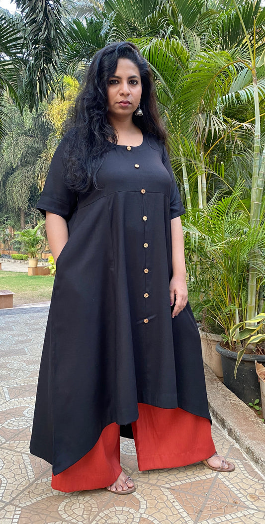 LEELA - ONLY KURTA - BLACK