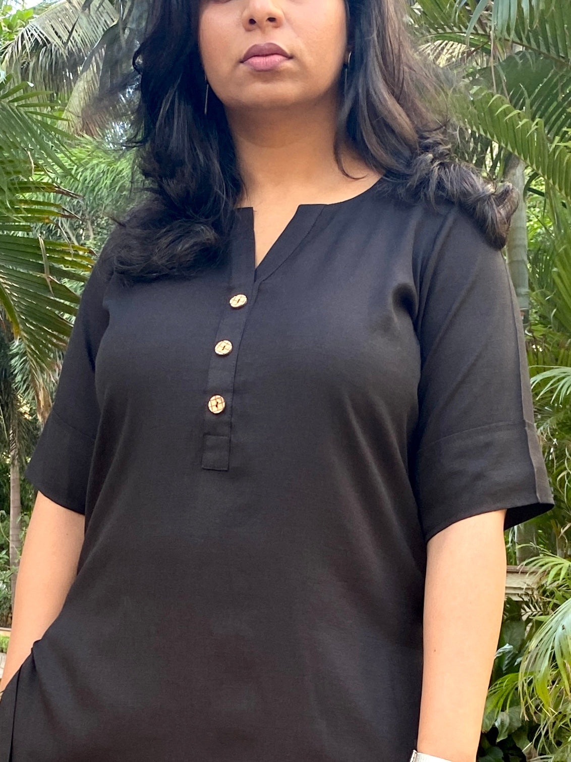 AMMU - ONLY KURTA  - BLACK